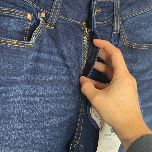 Blue Age Curve Control Dark Blue Skinny Jeans - Picture 6 of 11